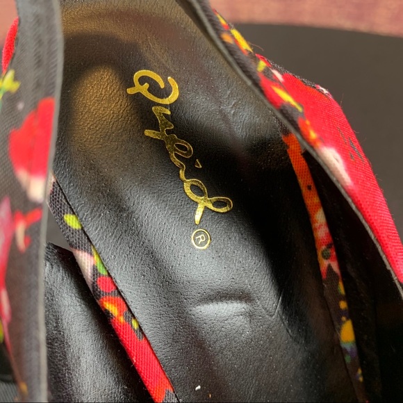 QUPID Floral Pointy Toe Slingback Pumps, NWOT - Picture 9 of 14